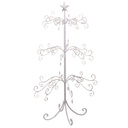 Albero espositore metallo c-stella bianco 58x58x105,5 cm
