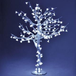 Albero LED Ciliegio con 384 LED Bianco Freddo Altezza 130 cm e Diametro 150 cm
