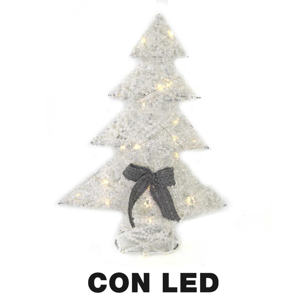 Albero con Luce LED Bianca, 38x10x51 cm