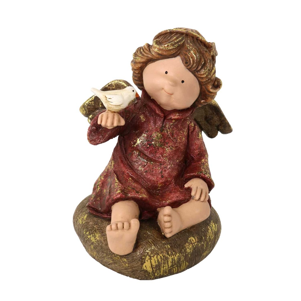 Angelo in Resina Oro 15,5x15x22 cm