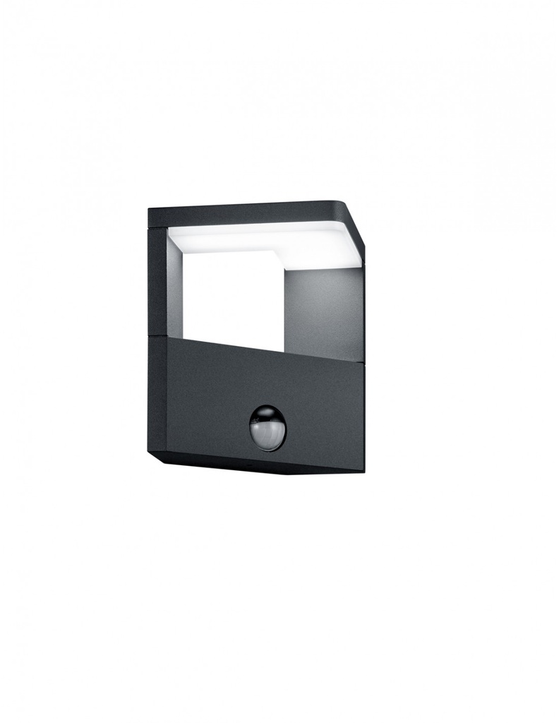 Applique LED Ingresso Esterno Ganges Antracite con Sensore di Movimento