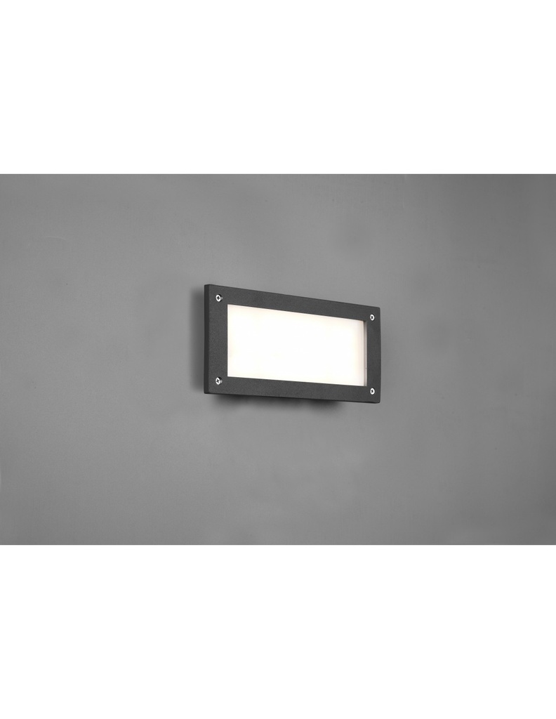 Applique Led Segnapasso Per Esterno Kelly Alluminio Antracite IP44 Trio Lighting