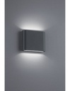 Applique Rettangolare Thames II Led Doppia Emissione IP54 Antracite L11 cm