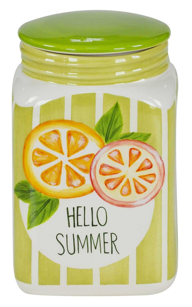 Barattolo estivo con agrumi 12x12x19 cm