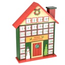 Calendario in legno con numeri bianchi 29x9x39,5 cm