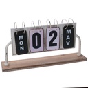 Calendario metallo bianco rettangolare 37x20x8 cm