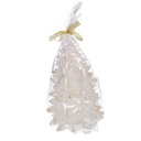 Candela Paraffina Albero Bianco 14x19,5 cm
