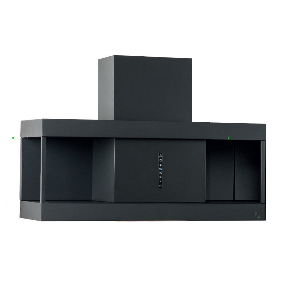 Cappa aspirante URBAN SHELF in acciaio inox brunito cm 90