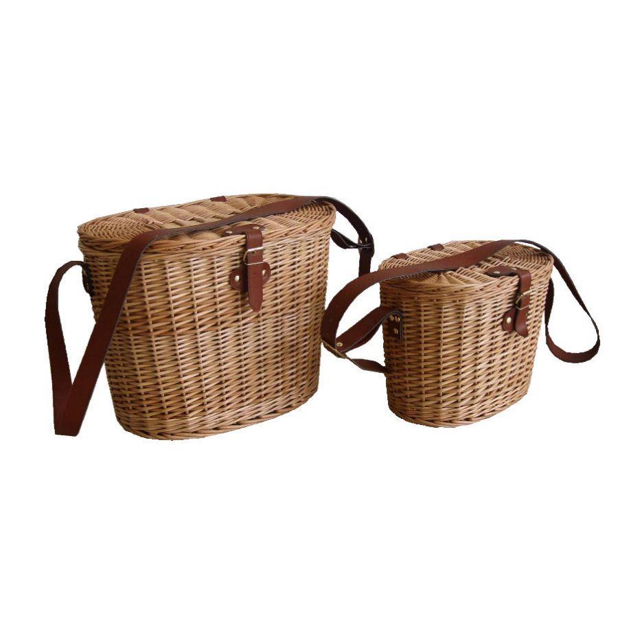 Cesta Funghi Vimini 1-2 con Coperchio 41x29h32 cm