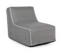Chaise Longue Gonfiabile Rihanna Grigio - Dimensioni: 90x60x70 cm
