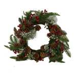 Coroncina rossa in plastica ø50 cm