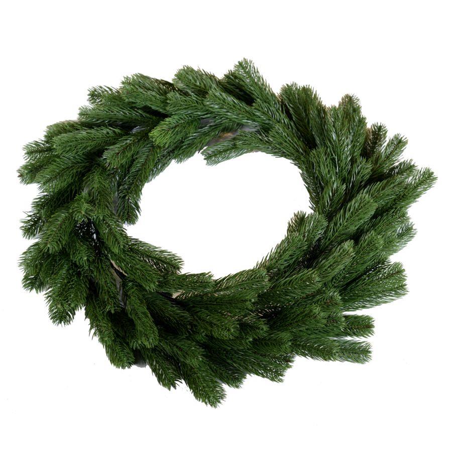 Coroncina verde con 120 rami 60x60x15 cm