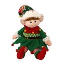 Elfo tessuto verde 15x8x41 cm