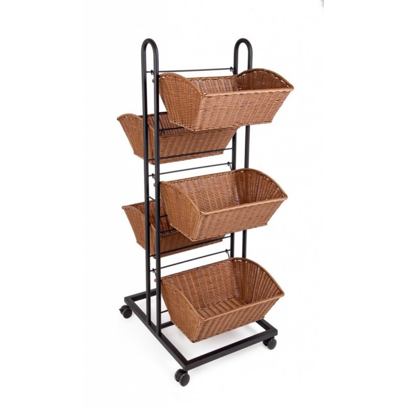 Espositore Claire Svas con 5 cesti 60x50x128h cm