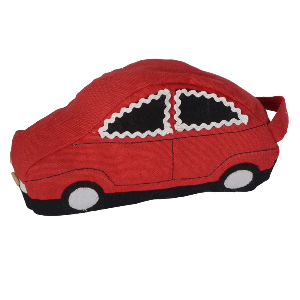 Fermaporta in Tessuto Rosso - 25x8x13 cm - Tenuta Sicura e Resistente