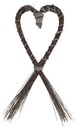 Ghirlanda a cuore in giunco cm. 70 x 30/86