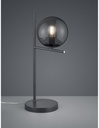 Lampada da Tavolo Sfera Vetro Fumé Antracite 1xE14