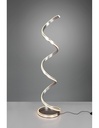 Lampada da Terra Moderna a Spirale Nichel LED Dimmer Trio Lighting