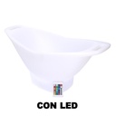 Lampada Led Ricaricabile con Portabottiglie in Plastica - Colori Cambianti - Misure: 64x30x28 cm