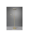 Lampada da Terra Touch Dimmer LED con Spot da Lettura Franklin Ottone Satinato