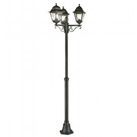 Lampada da esterno con diffusori in vetro trasparente, altezza max 170mm, 3 lampade da 60W