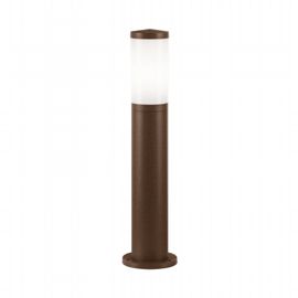 Lampada da esterno in alluminio pressofuso con diffusore opalino - 180mm x 60mm, IP65 corten