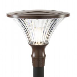 Lampada da esterno in alluminio pressofuso, diffusore trasparente, 60mm x 160mm, IP65 corten