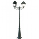 Lampada da parete in alluminio pressofuso con diffusori in vetro trasparente nero