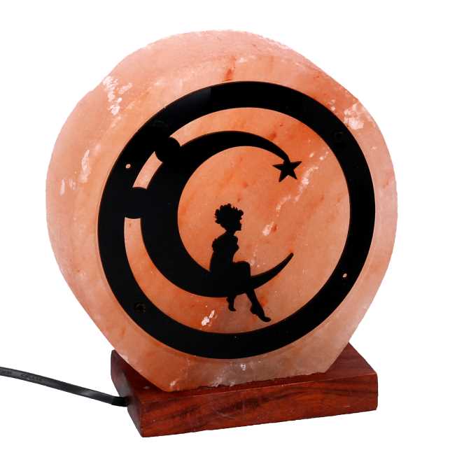 Lampada Sale Luna con Attacco 18x6,5h21 - Atmosfera Accogliente e Rilassante