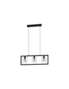 Lampadario Cucina Industriale 4 Luci Ladder Nero Trio Lighting