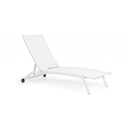 Lettino in alluminio con ruote bianco/bianco - Dimensioni: 61x192x96 cm