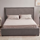 Letto Matrimoniale Neso Contenitore Tessuto Grigio  L 170 x P 206 x H 118 cm