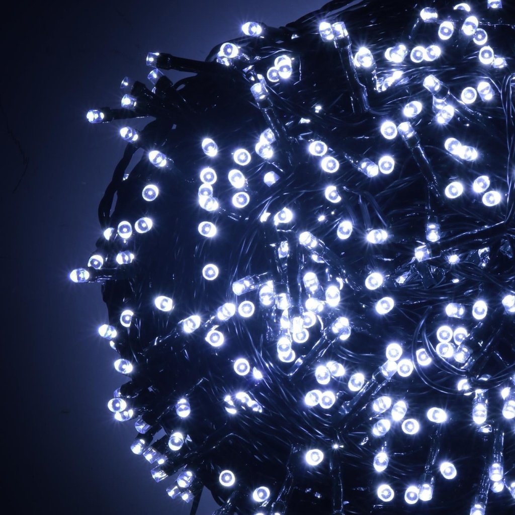 Luce filo 700 led bianco freddo con controller 38m