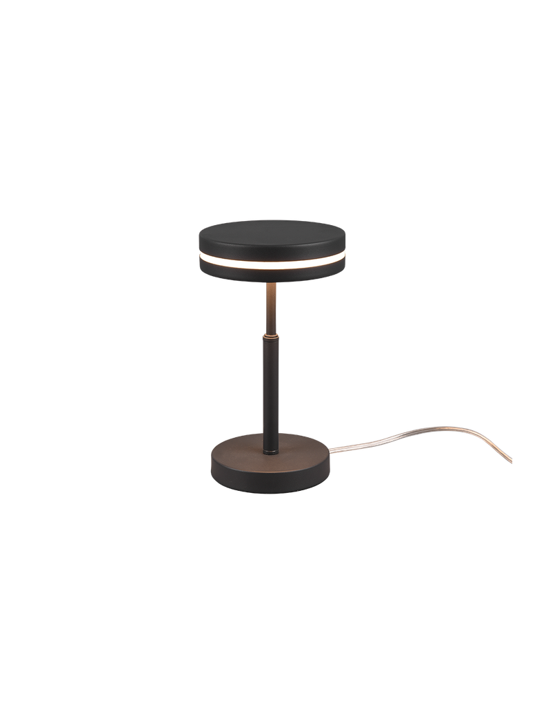 Lumetto Comodino Disco Led Moderno Antracite