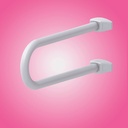Maniglia di Sicurezza Fissa per Disabili in Alluminio Bianco  52.5 x 21 x 20 cm