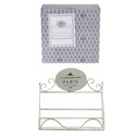 Mensola Metallo Paris 1 Piano Rettangolare 26,5x10h25 cm