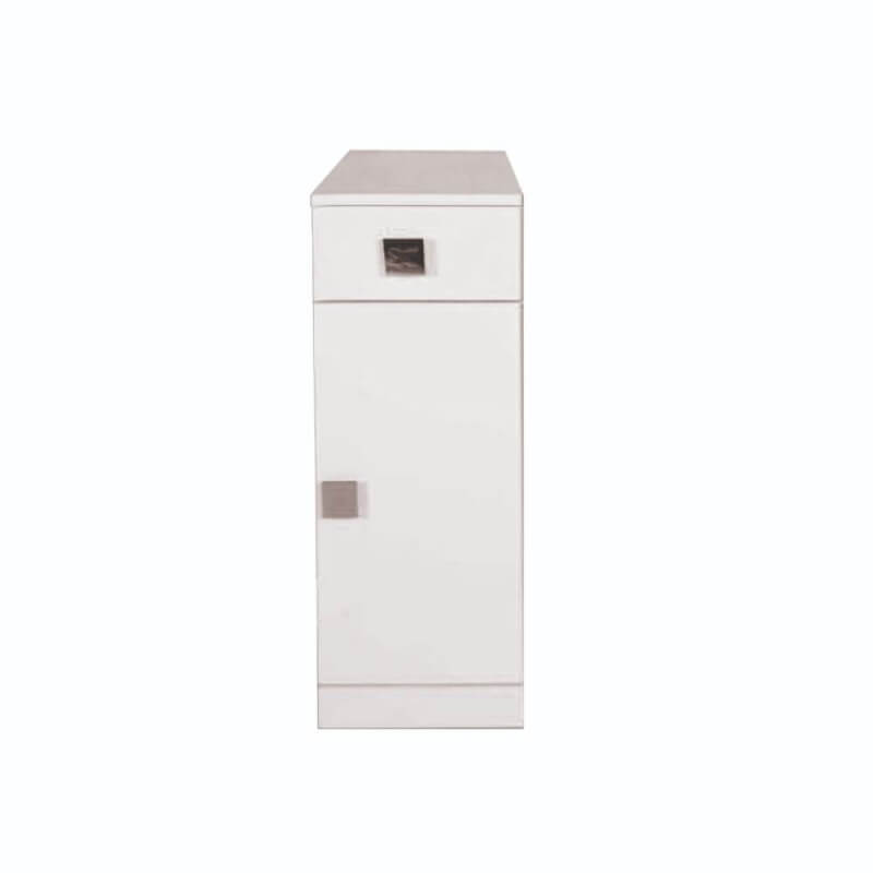 Mobile bagno multiuso Blanca con anta e cassetto 30x32x78 bianco larice