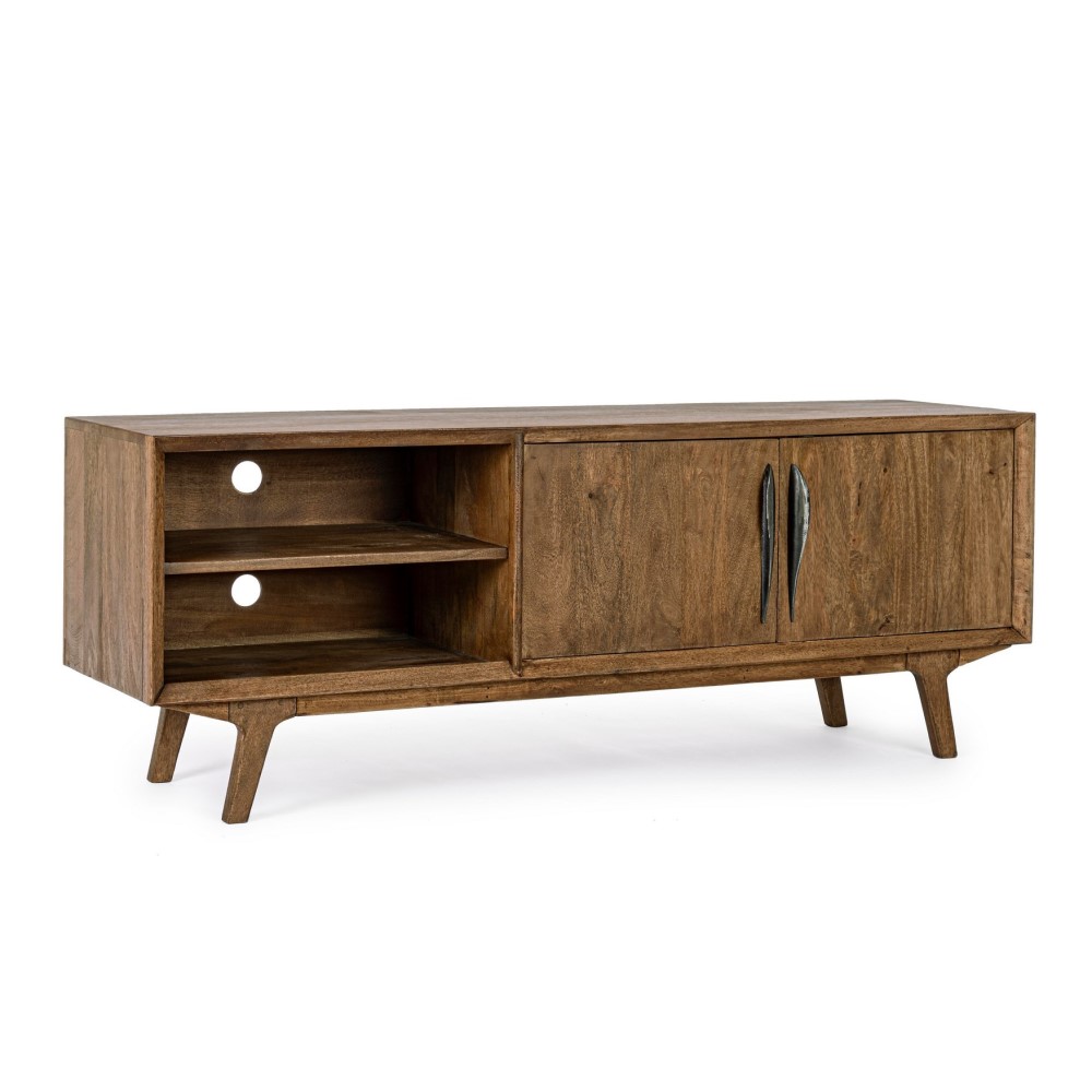 Mobile porta tv 2 ante in legno stile vintage - Dimensioni: 152x40x55 cm