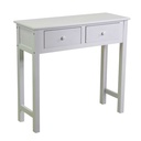 Mobiletto Eleonora consolle bianco 2 cassetti 80x30h74