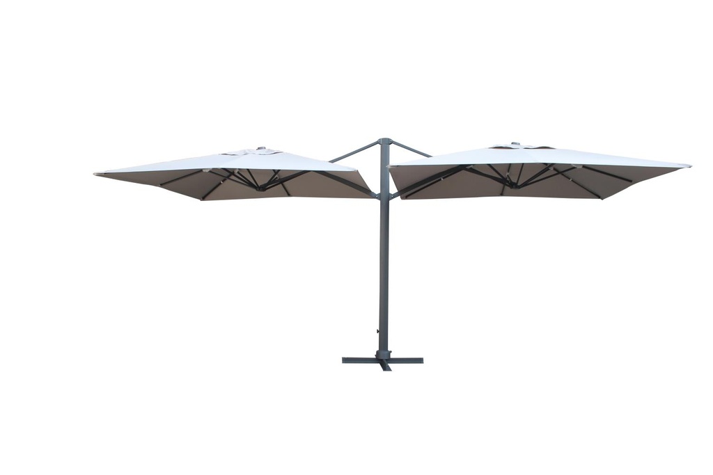 Ombrellone Bismark in alluminio sabbia - Dimensioni: 300x600 cm