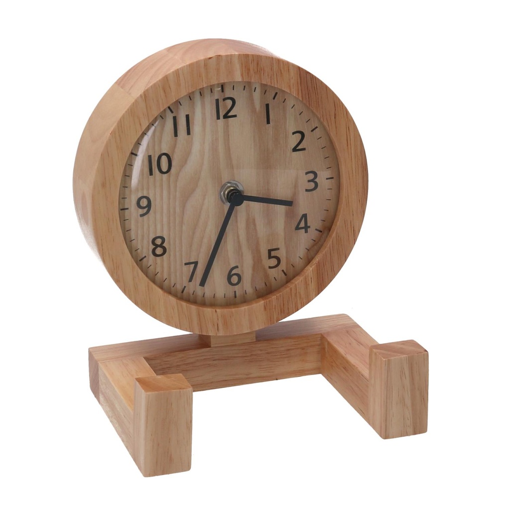 Orologio in legno naturale 11,5x15x20 cm