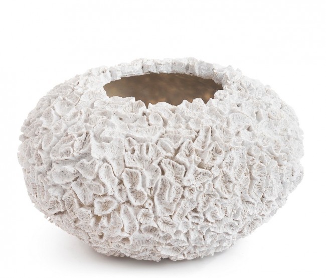 P.Vaso Lamè Bomb. Bianco H26.5