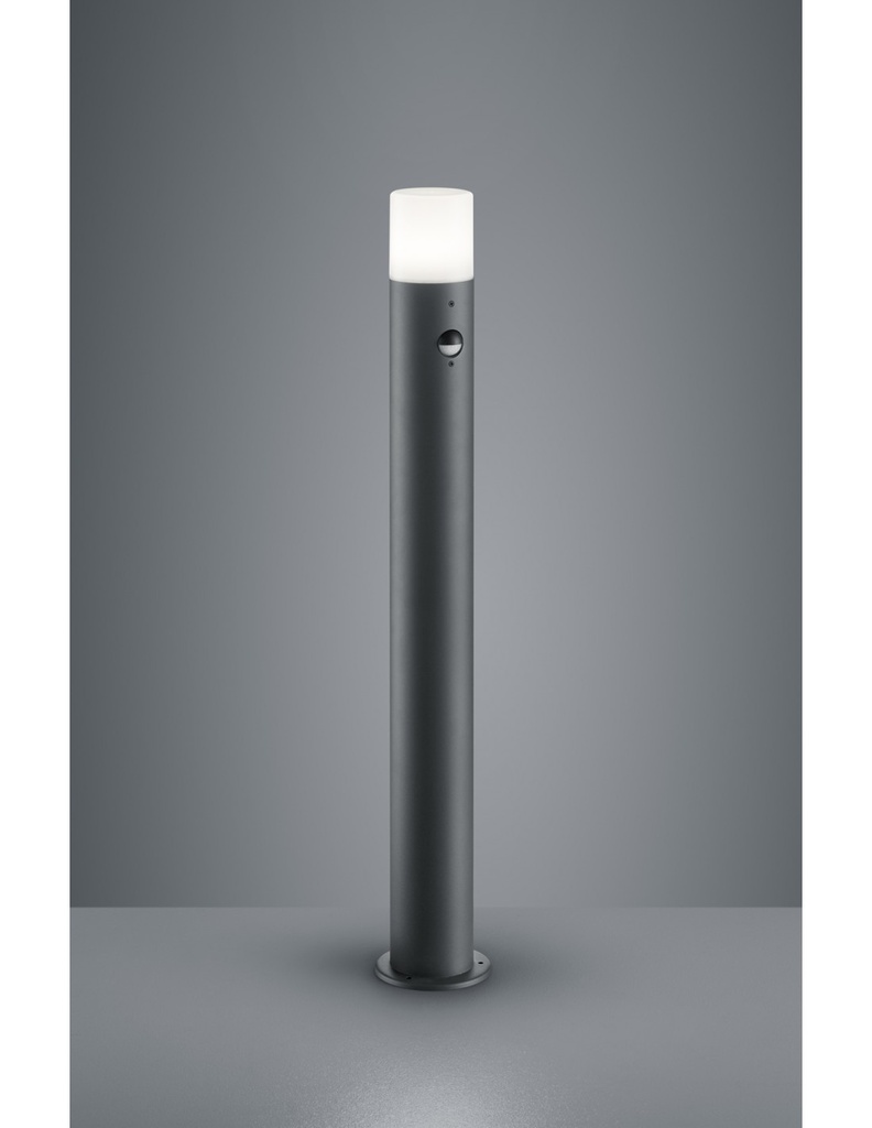 Palo da Esterno con Sensore Movimento Antracite H80 cm