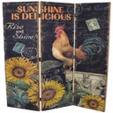 Paravento Fantasia Gallo 6x138x183 cm