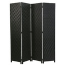 Paravento 4 ante nero cm40x3h175