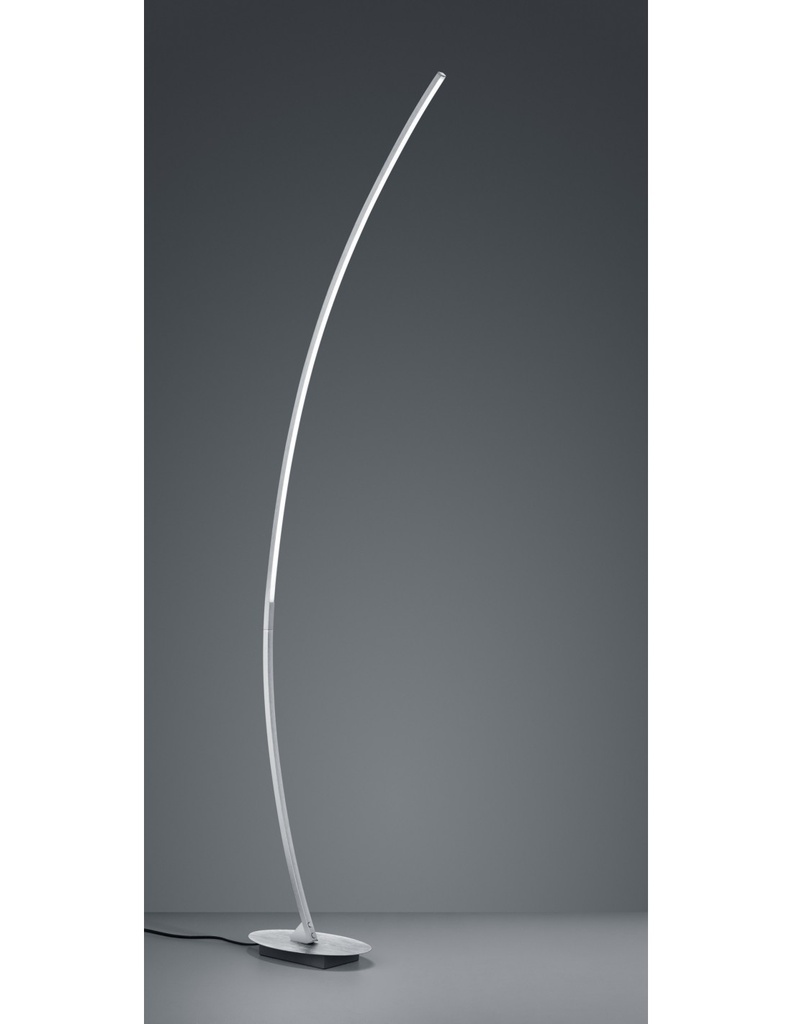 Piantana Led 11W H158 cm Alluminio Spazzolato