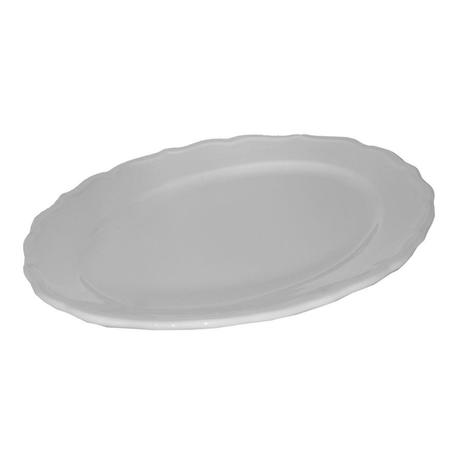 Piatto ovale bianco Juliet cm35x26h3