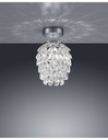 Plafoniera Decorativa Petty Grappolo Gemme Cromo Ø20 cm
