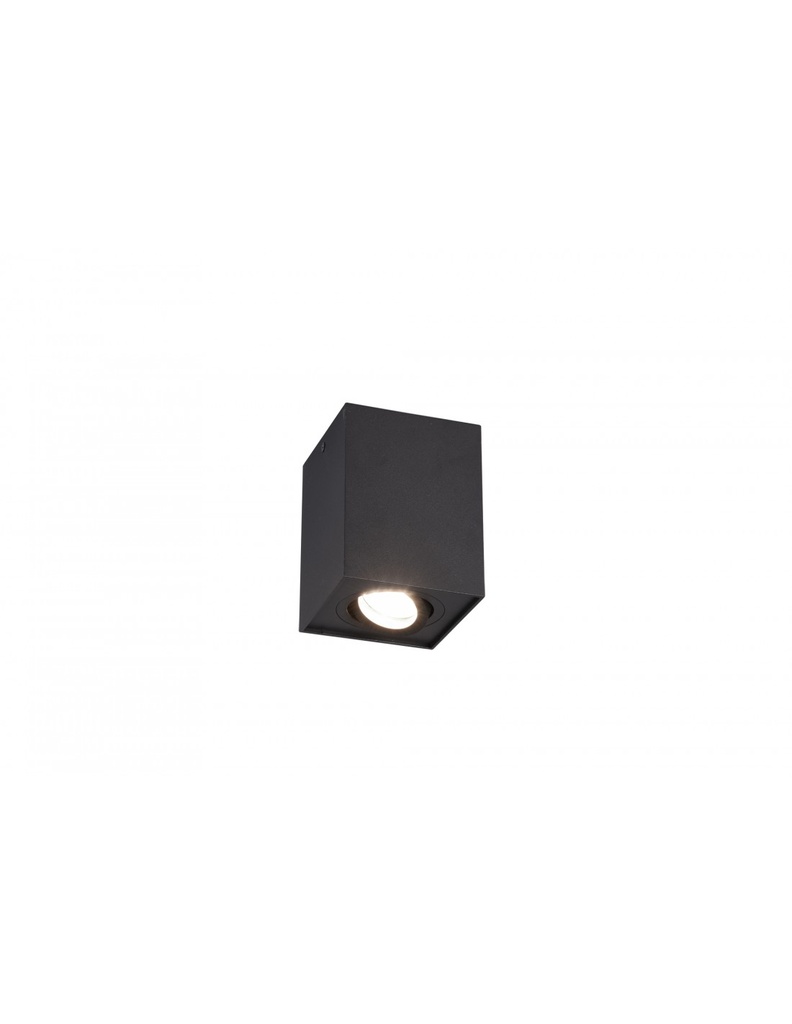 Plafoniera Biscuit Nero Cubo Spot GU10 Orientabile Trio Lighting