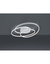 Plafoniera a Led Gale 3 Cerchi Bianco Opaco Dimmerabile L60 cm